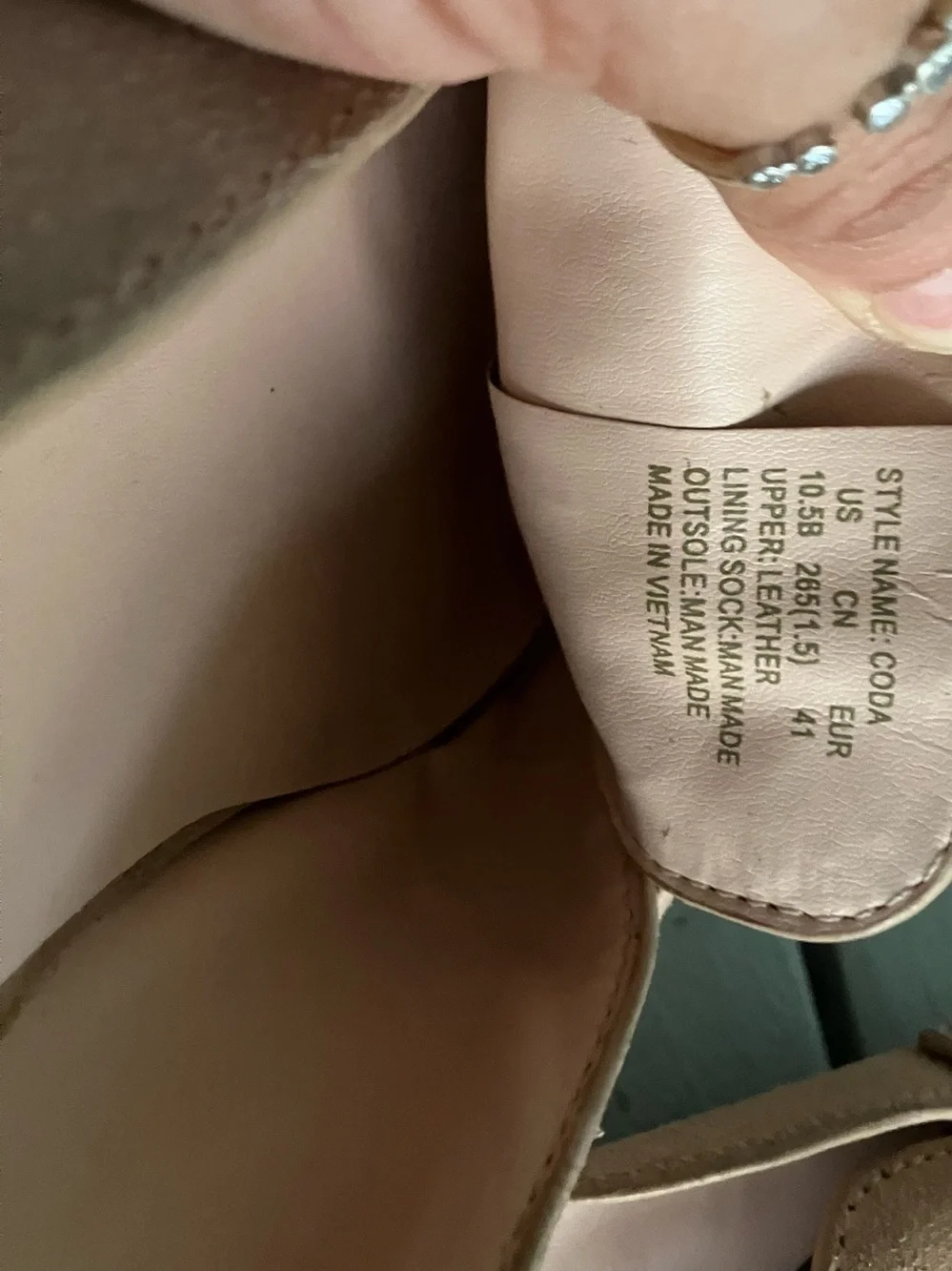 kate spade Blush soft leather Slip-On Mules with Gold Accent